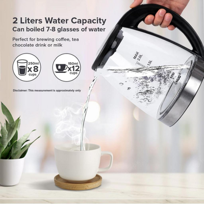 BLUEWAVE ELECTRIC GLASS KETTLE