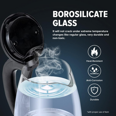 BLUEWAVE ELECTRIC GLASS KETTLE