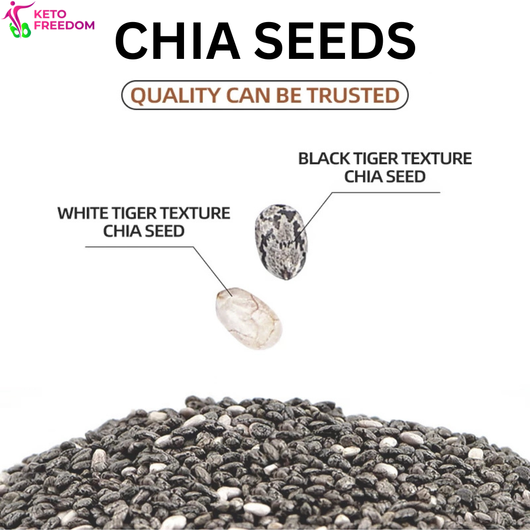 Imported Black Chia Seeds by Keto Freedom