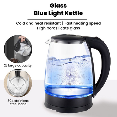 BLUEWAVE ELECTRIC GLASS KETTLE