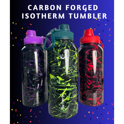 Isotherm Carbon Forged Confetti Tumbler 32 oz for 12hrs Hot or 24hrs Cold