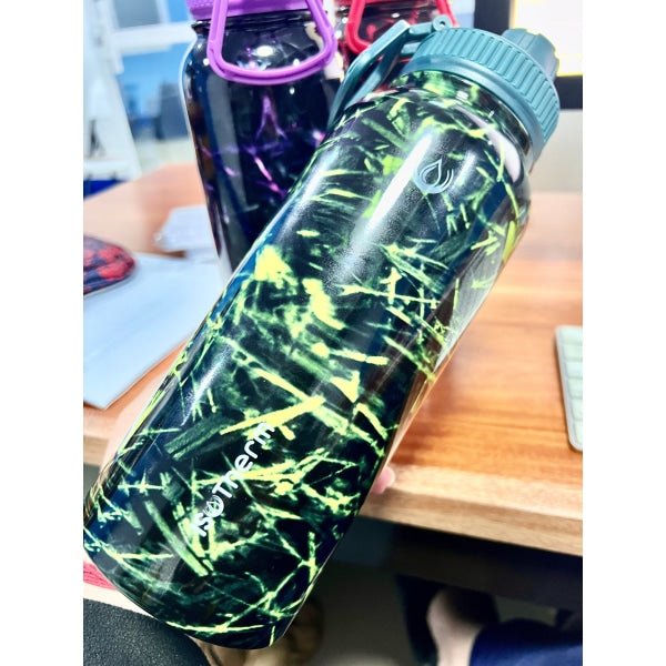 Isotherm Carbon Forged Confetti Tumbler 32 oz for Hot or Cold Military Green