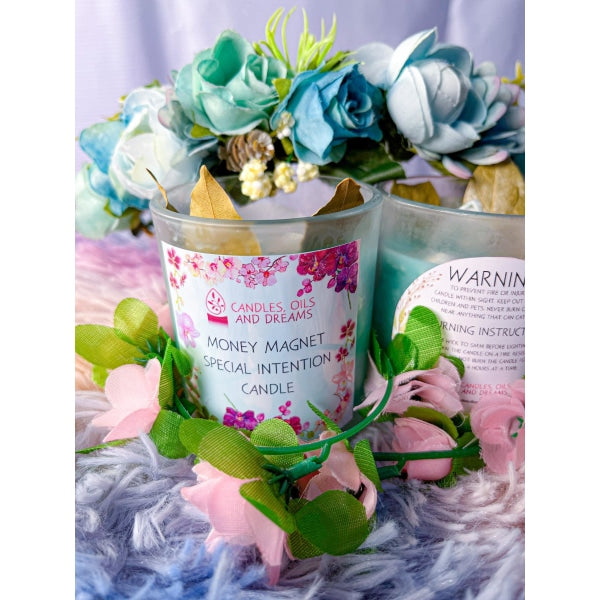 Money Magnet Special Intention Candle Regular Size