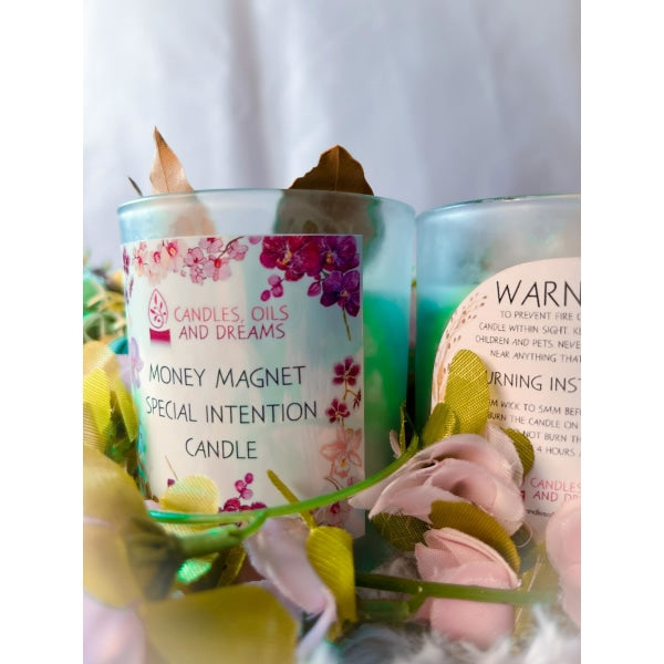 Money Magnet Special Intention Candle Regular Size
