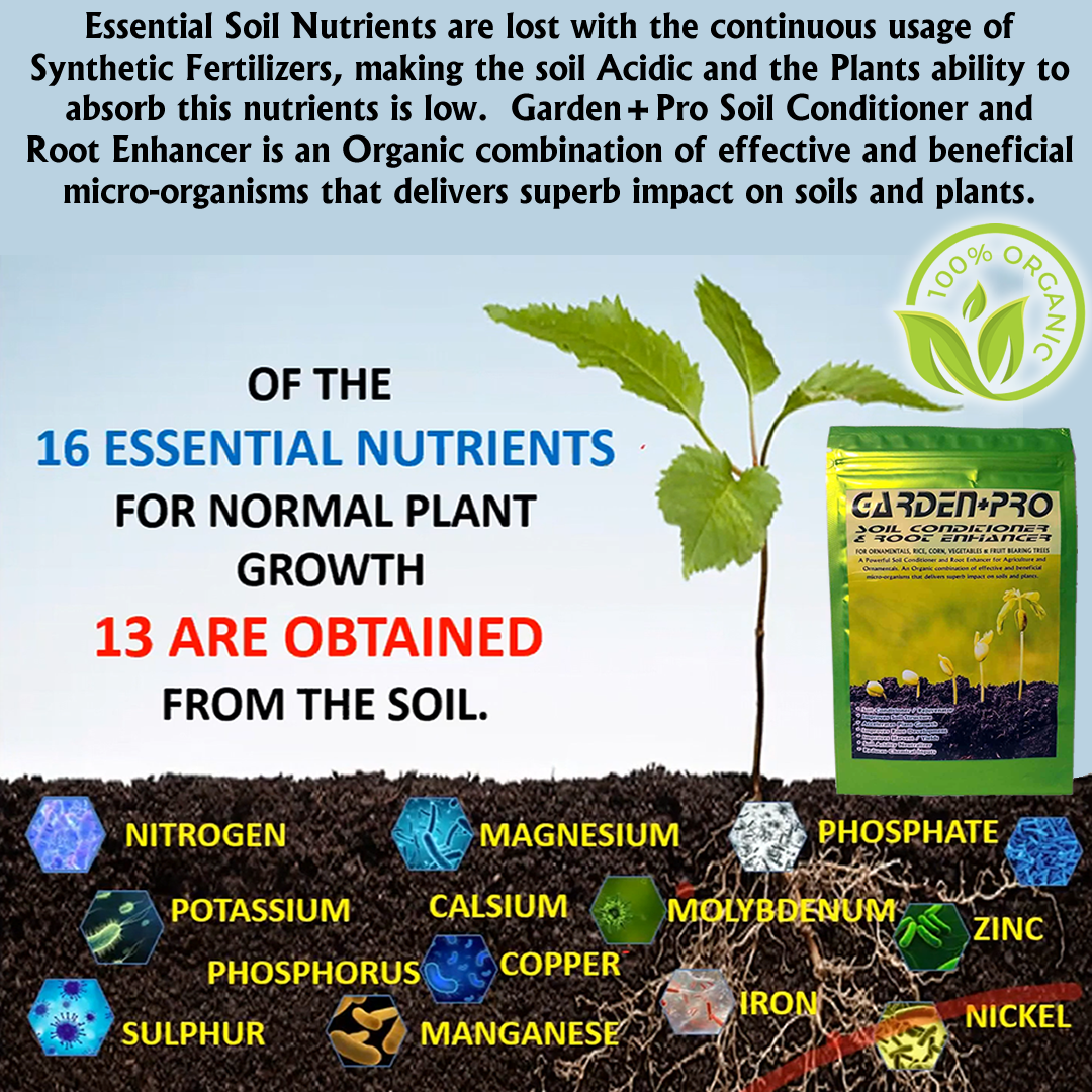 GARDEN + PRO SOIL CONDITIONER & ROOT ENHANCER and ADVANCE FOLIAR PLUS HUMATES