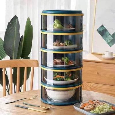5-Layer Stackable Food Shelf By Mishcart Green