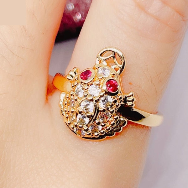 Adjustable Money Catcher Lucky Charm Frog Ring by PrimCare