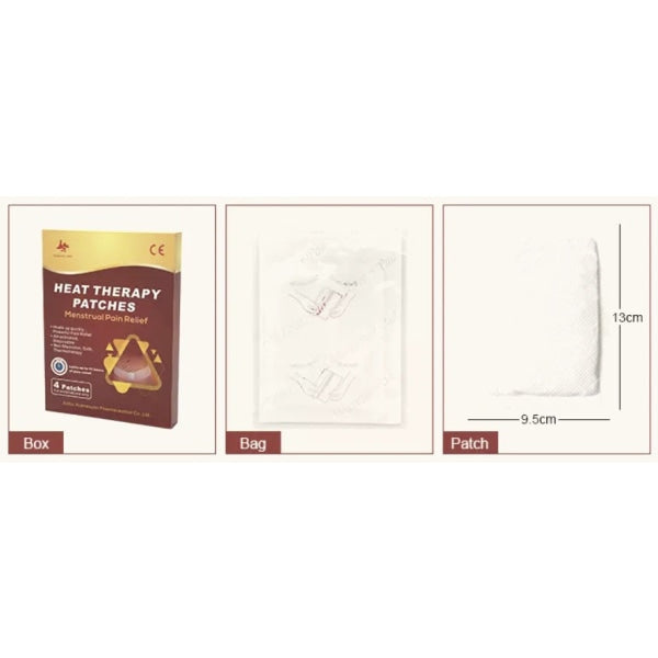 ORIGINAL ORGANIC MENSTRUAL PAIN RELIEF HEAT THERAPY PATCHES (4 PATCHES PER BOX) BY EXCELGO™