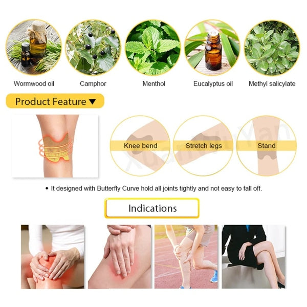 ORIGINAL ORGANIC HERBAL JOINT PAIN RELIEF PATCH (10 PATCHES PER BOX) BY EXCELGO™