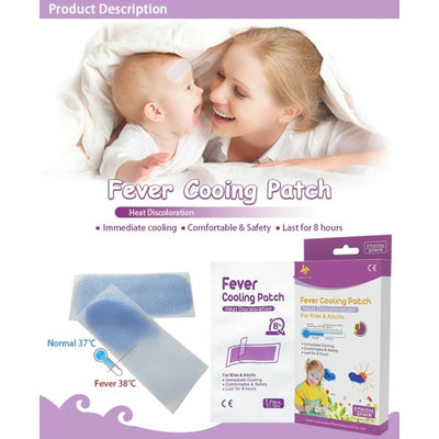 NATURAL FEVER HEAT DISCOLORATION COOLING PATCH (6 PATCHES PER BOX) BY EXCELGO™