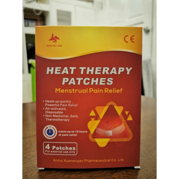 ORIGINAL ORGANIC MENSTRUAL PAIN RELIEF HEAT THERAPY PATCHES (4 PATCHES PER BOX) BY EXCELGO™