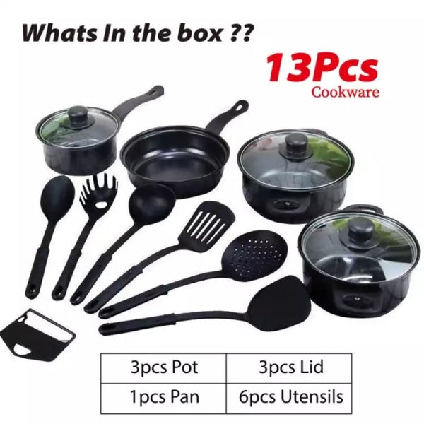 13 PIECES ALUMINUM KITCHENWARE BY NEW GEN