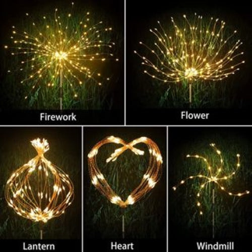 Solar Firework Light Waterproof Fairy Lights by Edgecom