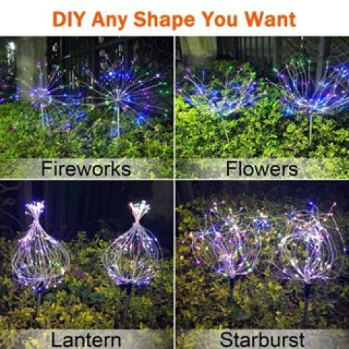 Solar Firework Light Waterproof Fairy Lights by Edgecom