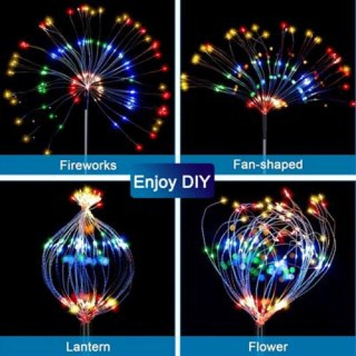 Solar Firework Light Waterproof Fairy Lights by Edgecom