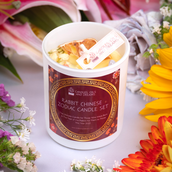 Rabbit Chinese Zodiac Candle Set Candle Only