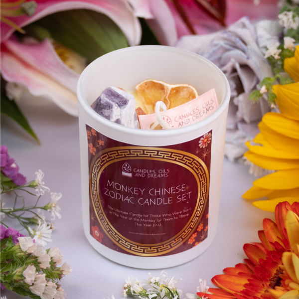 Monkey Chinese Zodiac Candle Set Candle Only