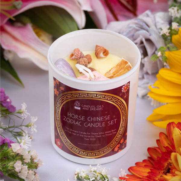 Horse Chinese Zodiac Candle Set Candle Only