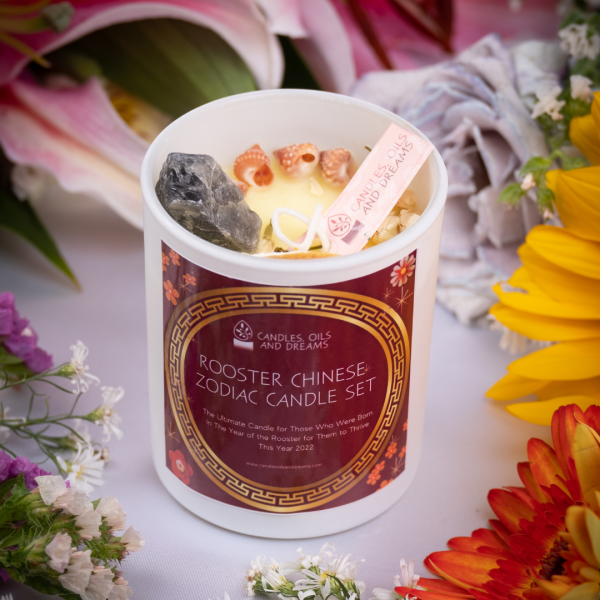Rooster Chinese Zodiac Candle Set Candle Only