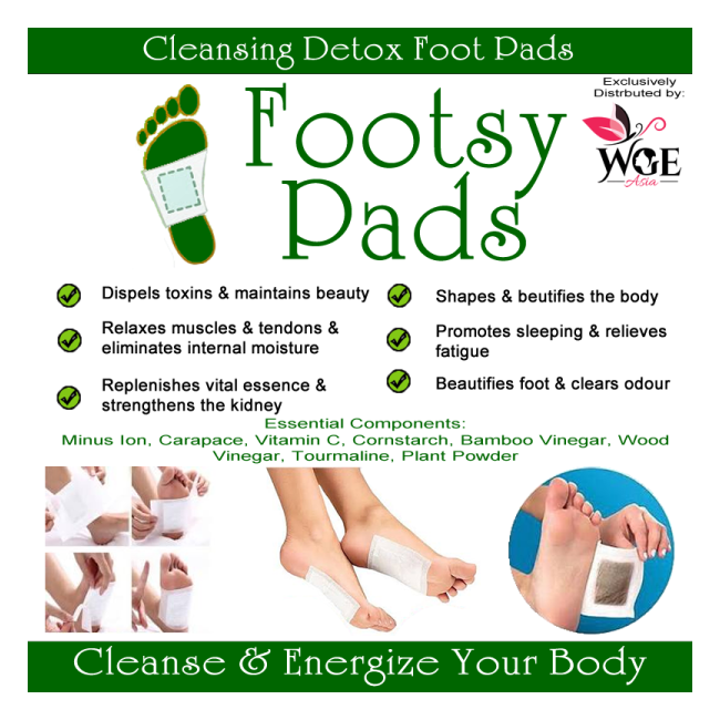 Detox Pads By Footsy Cleanse detoxing toxins patches