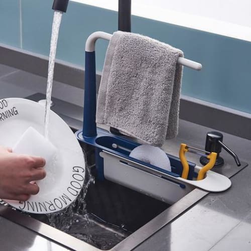 Telescopic 2-in-1 Sink Storage Rack Holder