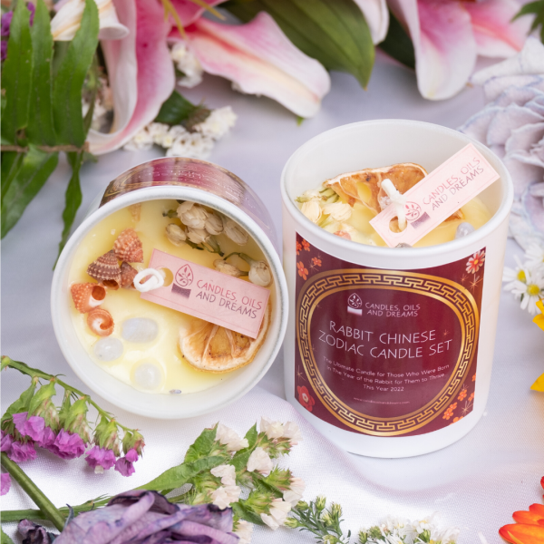 Rabbit Chinese Zodiac Candle Set