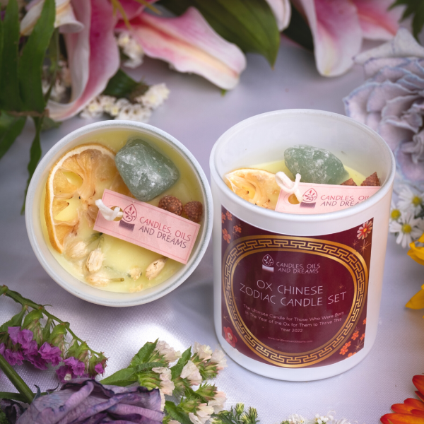 Ox Chinese Zodiac Candle Set