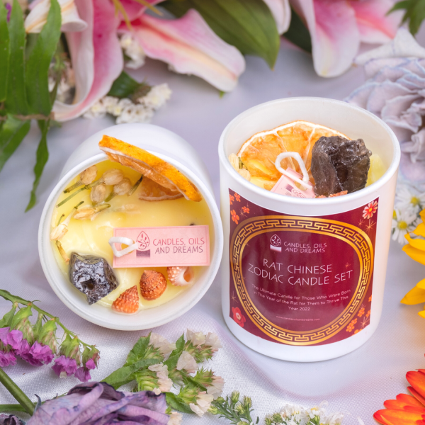 Rat Chinese Zodiac Candle Set