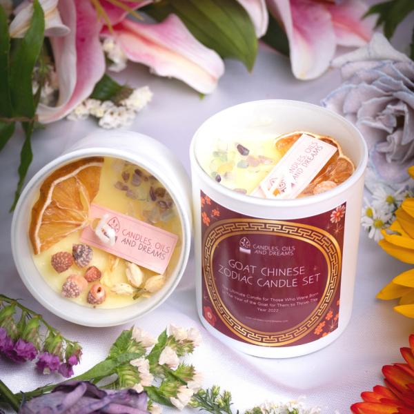 Goat Chinese Zodiac Candle Set