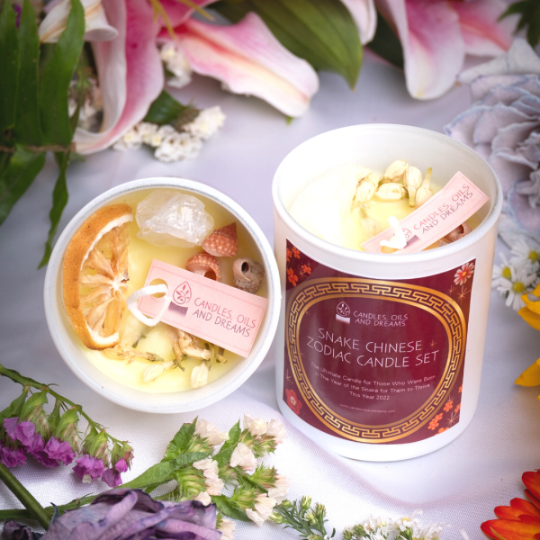 Snake Chinese Zodiac Candle Set