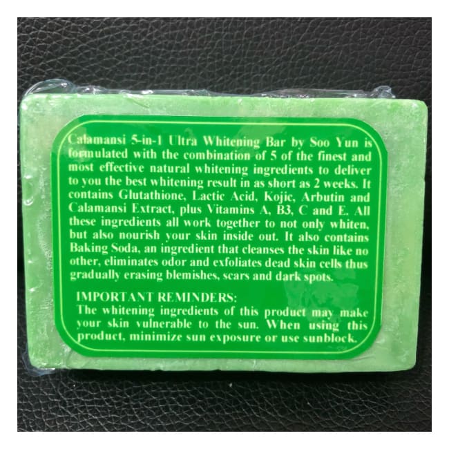WGEAsia Calamansi 5-In-1 Ultra Whitening Bar By Soo Yun whitening brightening flawless natural