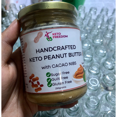 Handcrafted Keto Peanut Butter Cacao Nibs