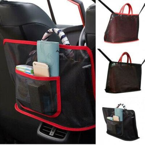 Car net outlet pocket handbag holder