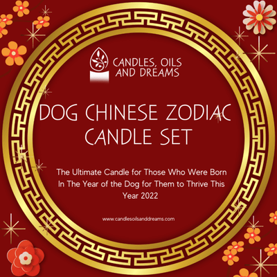 Dog Chinese Zodiac Candle Set