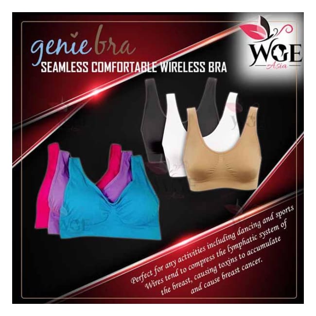 Geniebra - Seamless Comfortable Wireless Bra