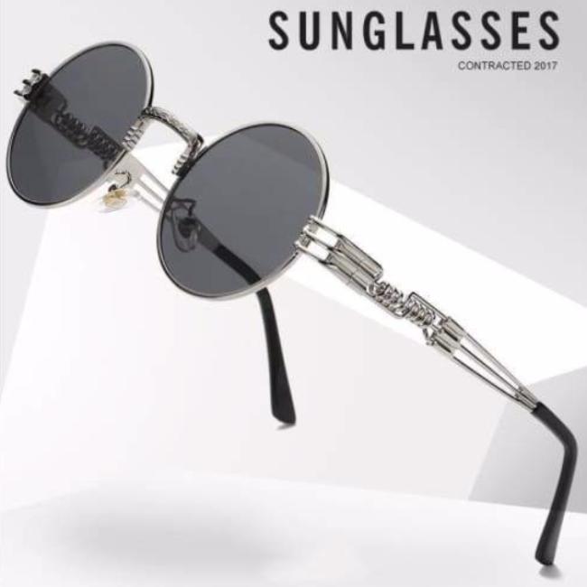 Steampunk Round Sunglasses Ver 2.1 sunglasses Metal Steampunk Circle Round Eyewear