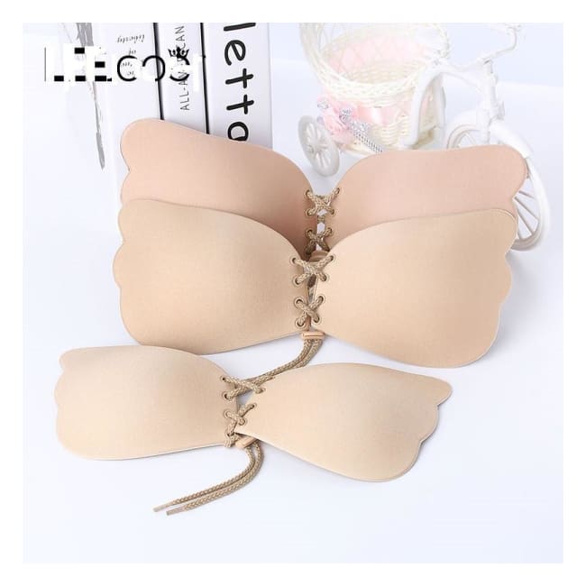 Perfect Push Stick-On Bra Skin Tone / A sticky reusable stick on Push-up perfect bra
