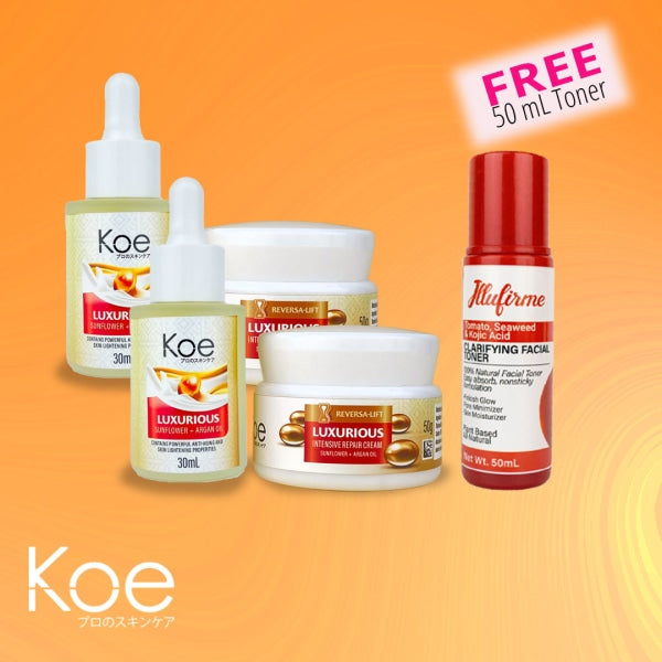 Koe Brilliance Luxury Vitamin E Set 2 Set w/Free Toner