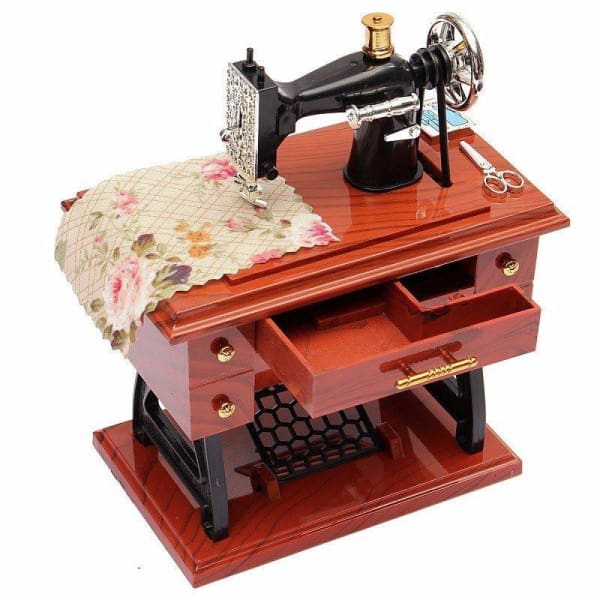 Mini Sewing Machine Music Box