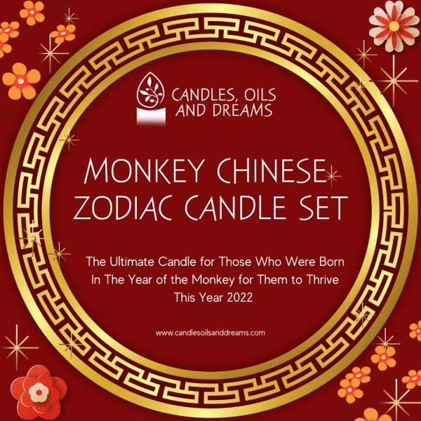 Monkey Chinese Zodiac Candle Set