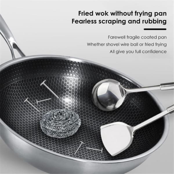 Honeycomb Non-Stick Wok Pan
