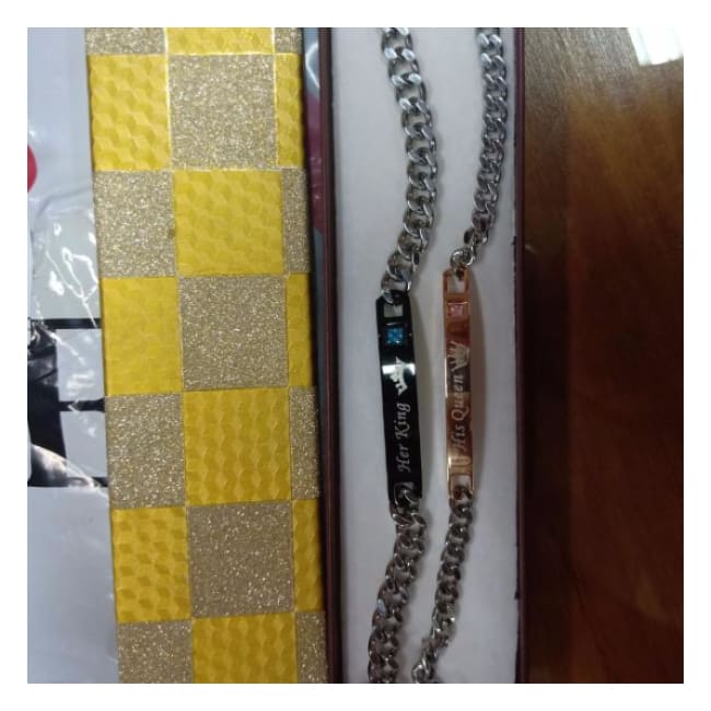 His Queen Her King Couple Bracelet