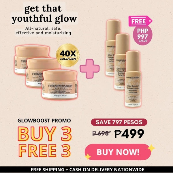 Firmestasse Glow Boost Cream 3 jars with 3 Free Toner