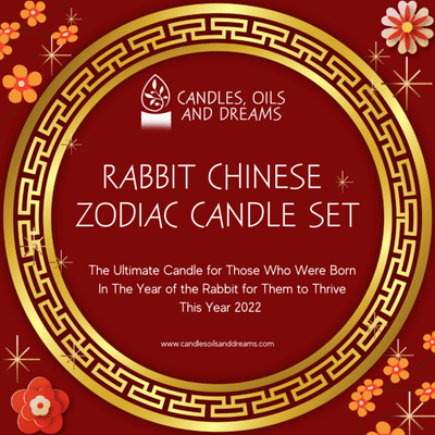 Rabbit Chinese Zodiac Candle Set