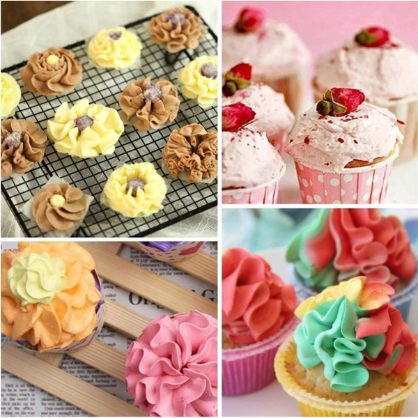 Chef Cake Decor Piping Nozzle Set Flower Piping and Russian Piping
