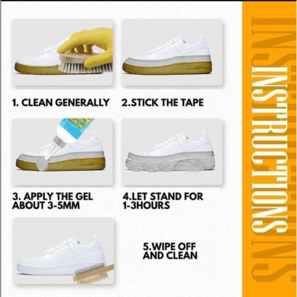 Shoes Whitening Cleansing Gel