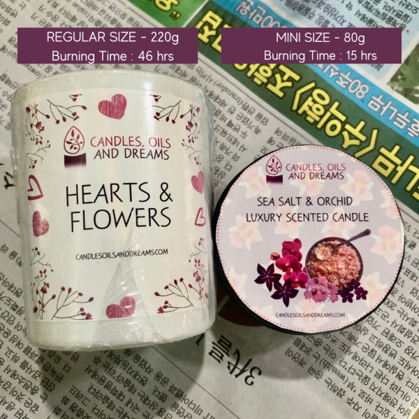 Hearts & Flowers Luxury Scented Candle Mini
