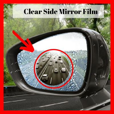 Perfectly Clear Side Mirror Film for All Weather (BUY ONE TAKE ONE)