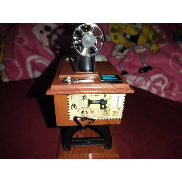 Mini Sewing Machine Music Box