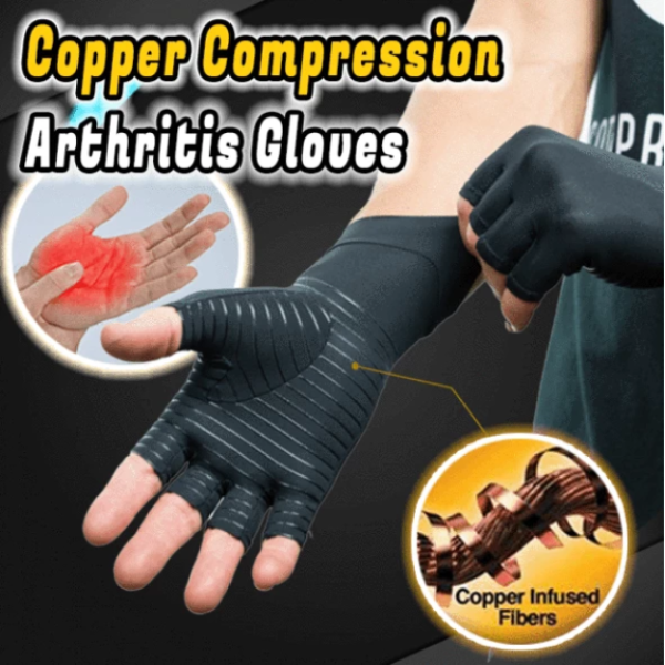Copper Compression Arthritis Gloves